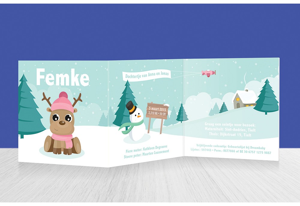 Lief winter hertje Lief winter hertje